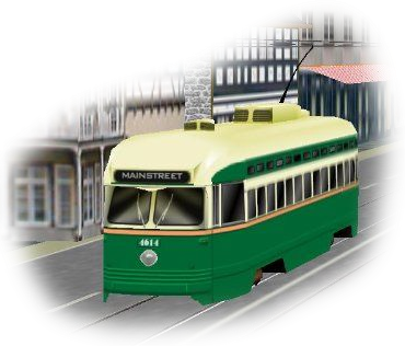 Bild: PCC-Stra&szlig;enbahn